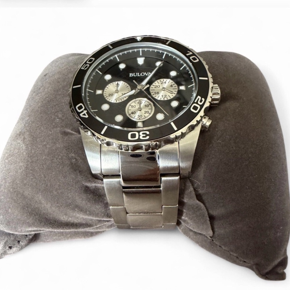 Bulova Black and Silver Sport Chronograph Watch - Picture 15 of 15